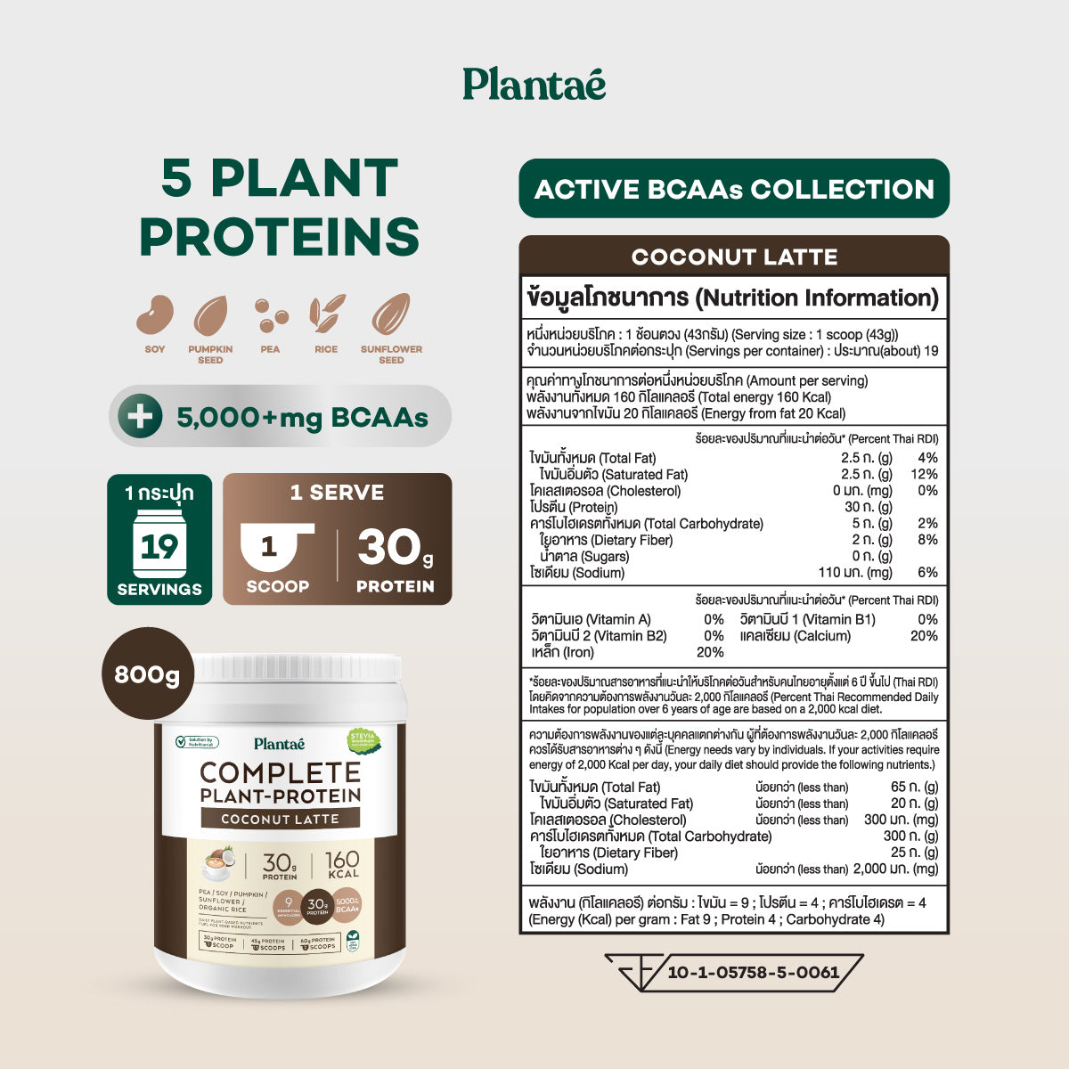 Complete Plant Protein - Coconut Latte