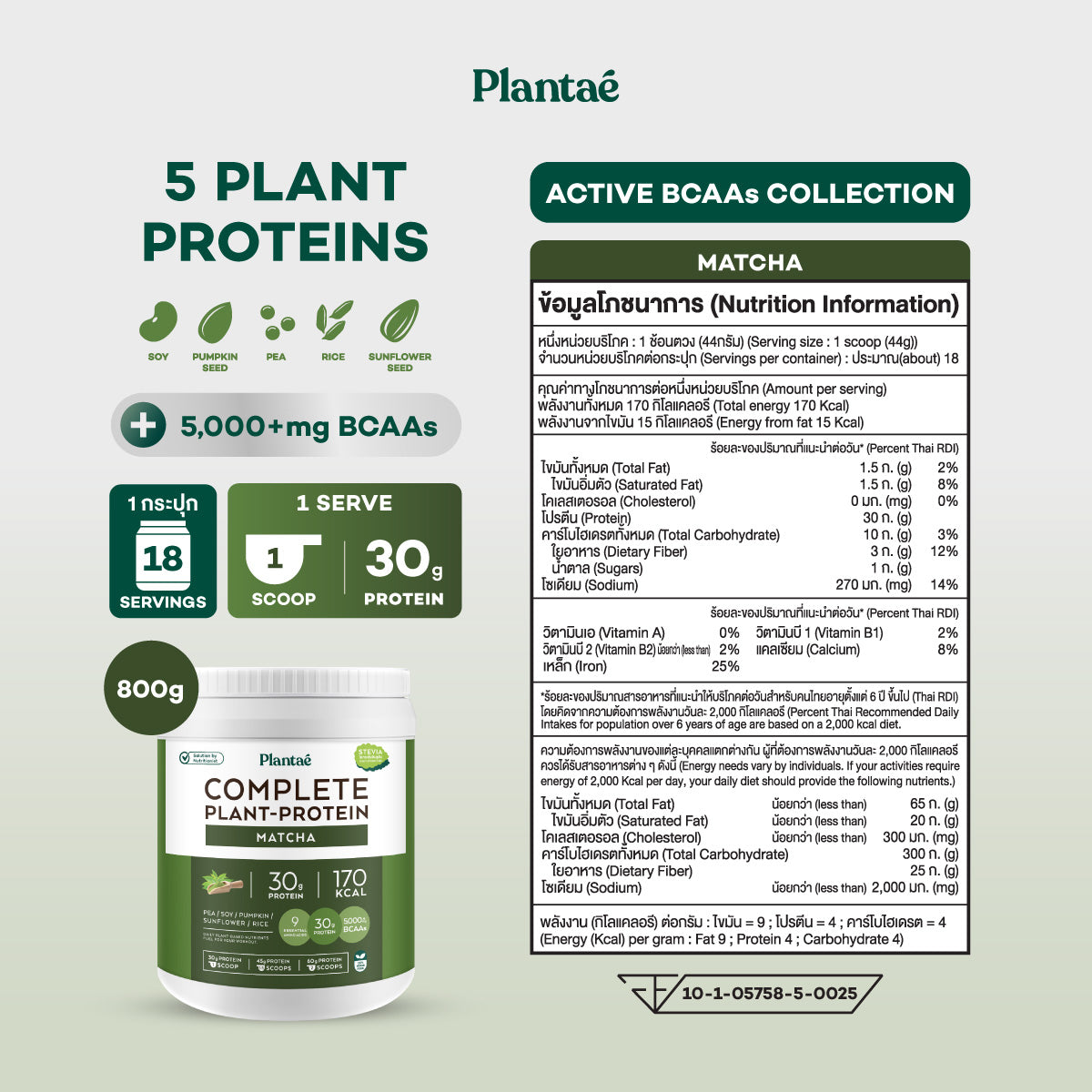 Complete Plant Protein - Matcha