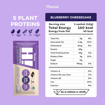 Hi Protein Bar - Blueberry Cheesecake