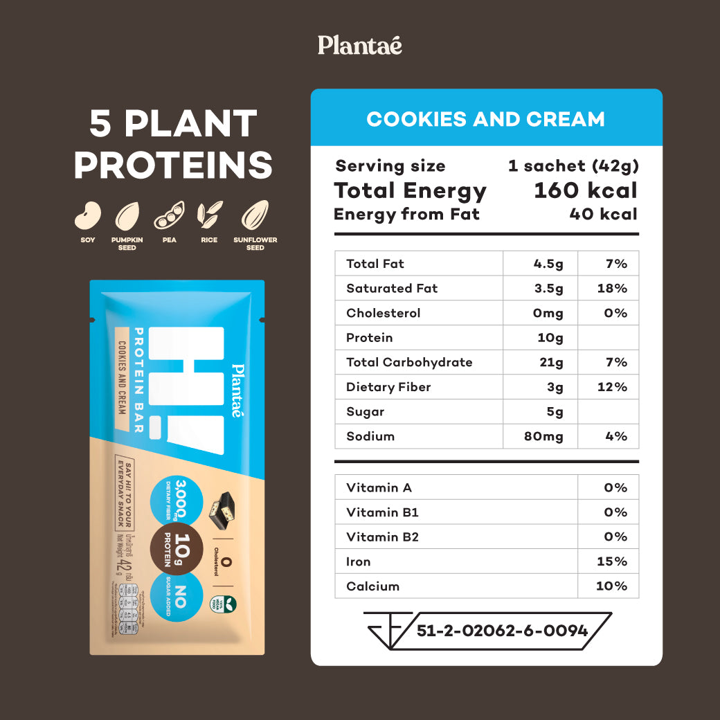 Hi Protein Bar - Cookies and Cream