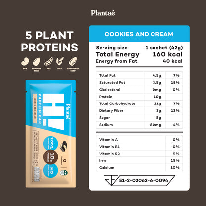 Hi Protein Bar - Cookies and Cream