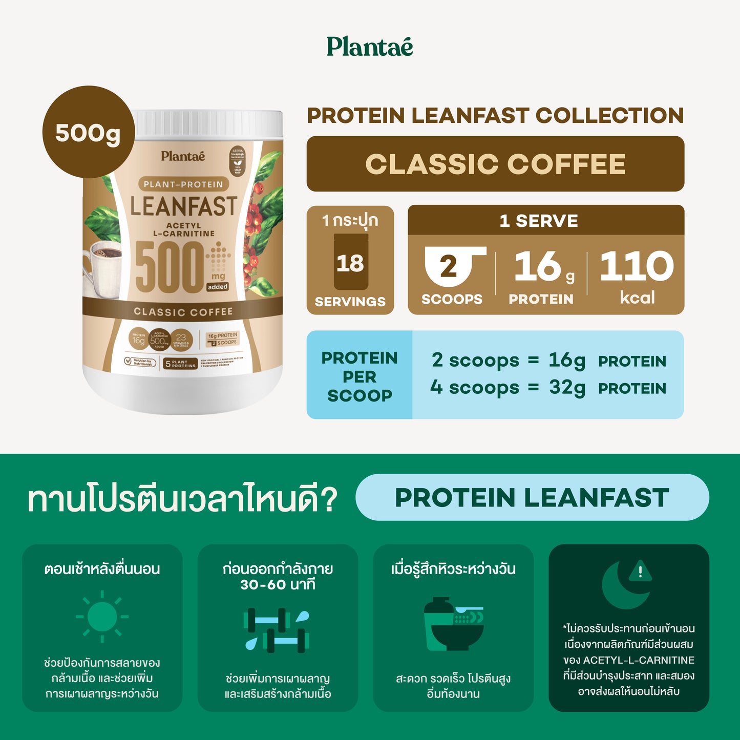 (Seasonal Price) Protein Leanfast - Classic Coffee