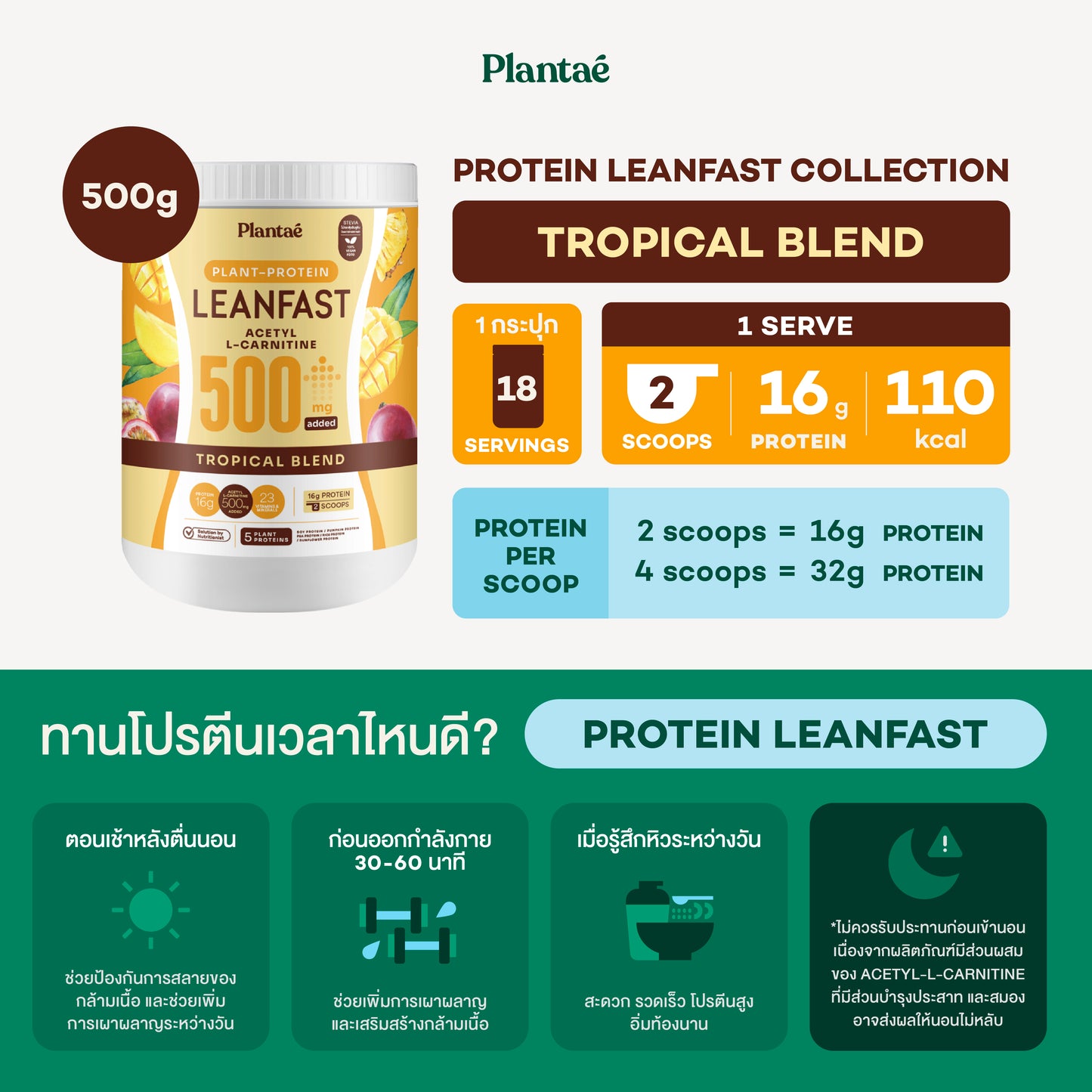 (Seasonal Price) Protein Leanfast - Tropical Blend