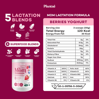 MOM Lactation Formula - Berries Yoghurt