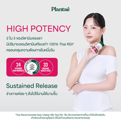Vitamin Plus Whole Food - One A Day Active W+